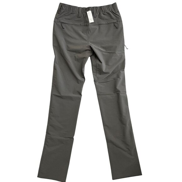 NEW LANDS' END Cargo Men's 32 Outrigger Hiking Outdoor Pants Gray Raw hem - Picture 2 of 10